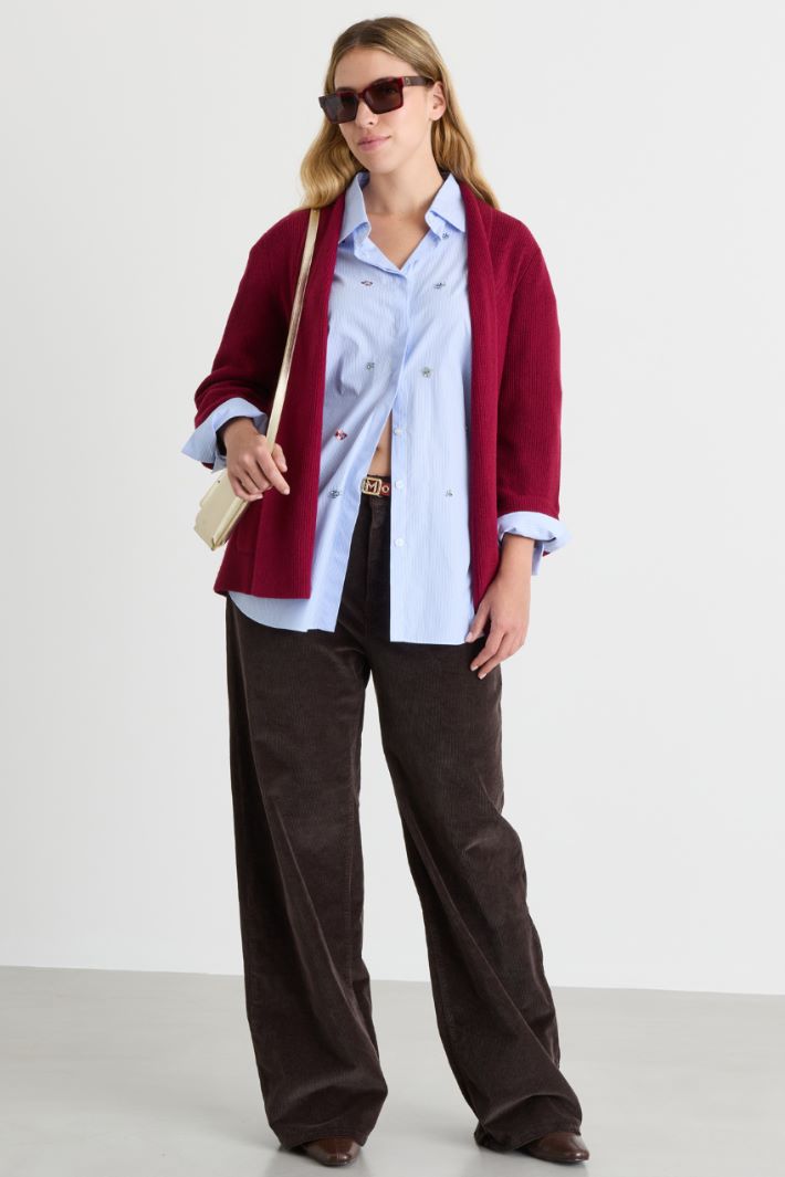 Cardigan ouvert - ROUGE - Intrend