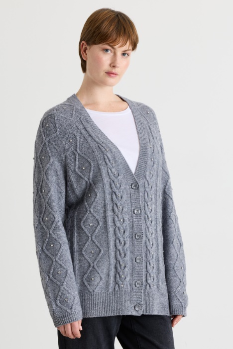 Rhinestone cardigan - Intrend