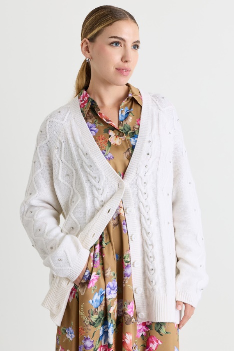 Rhinestone cardigan - Intrend