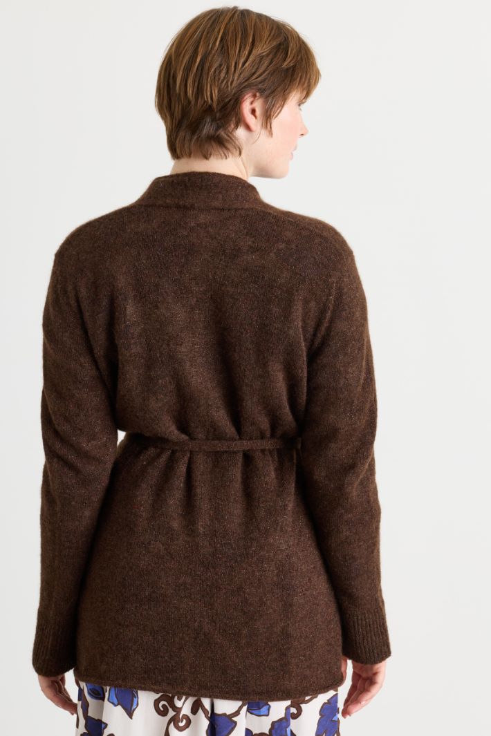 Cardigan mit Gürtel - BRAUN - Intrend - 4
