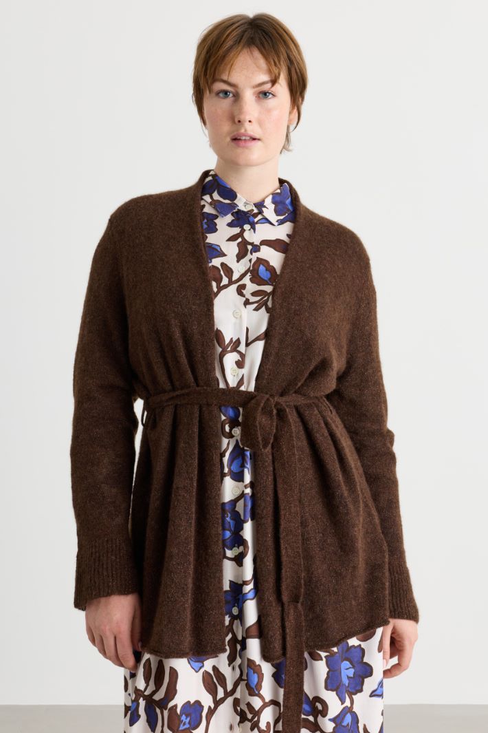Cardigan mit Gürtel - BRAUN - Intrend - 3
