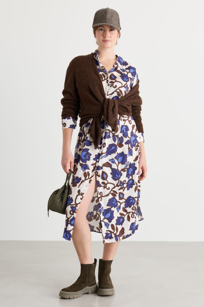 Cardigan mit Gürtel - BRAUN - Intrend