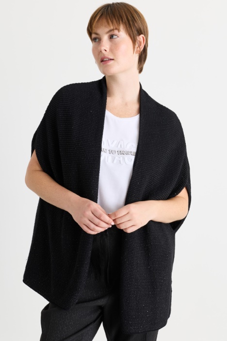 Open-front sequin cardigan - Intrend
