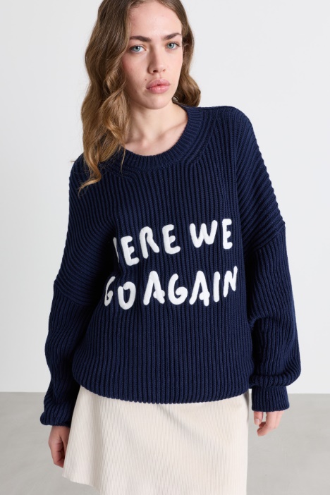 Embroidered jumper - Intrend