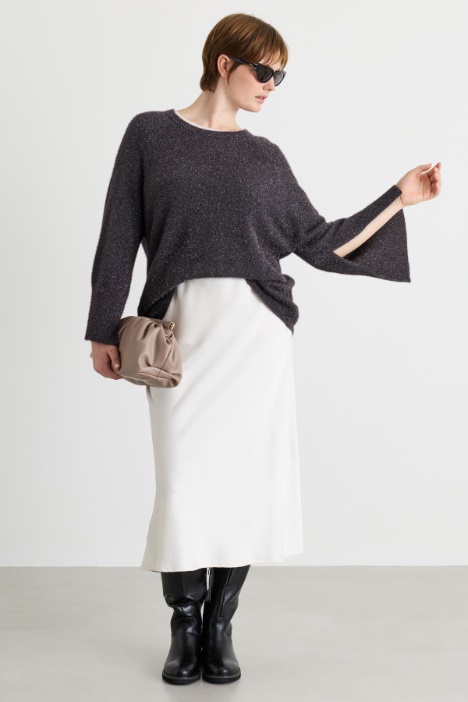 Strickpullover aus laminiertem Garn - Intrend
