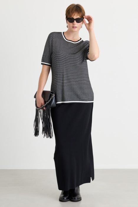 Maglia con profili a contrasto - Intrend