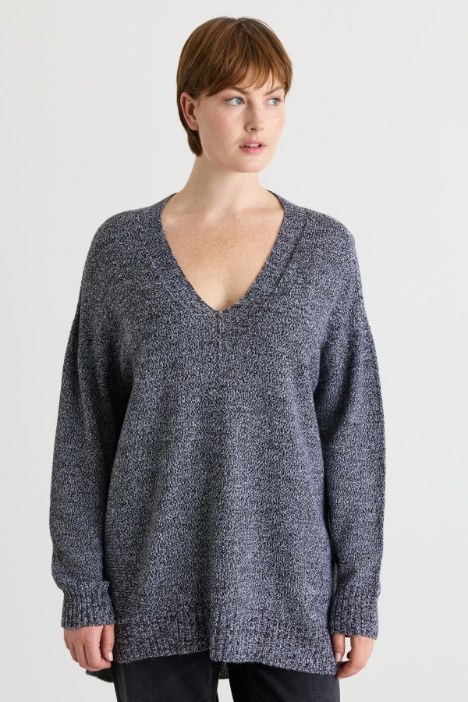 Loose-fit Rib-Trimmed Jumper - Intrend