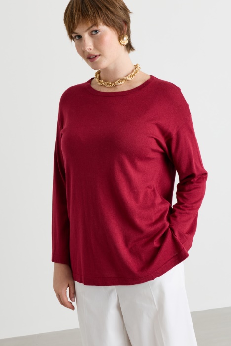 Strickpullover mit Seitenschlitzen - Intrend