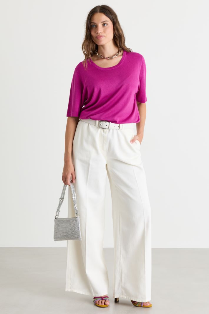 Maglia semiaderente - FUXIA - Intrend