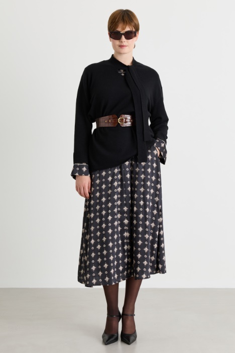 Jersey con cuello foulard - Intrend