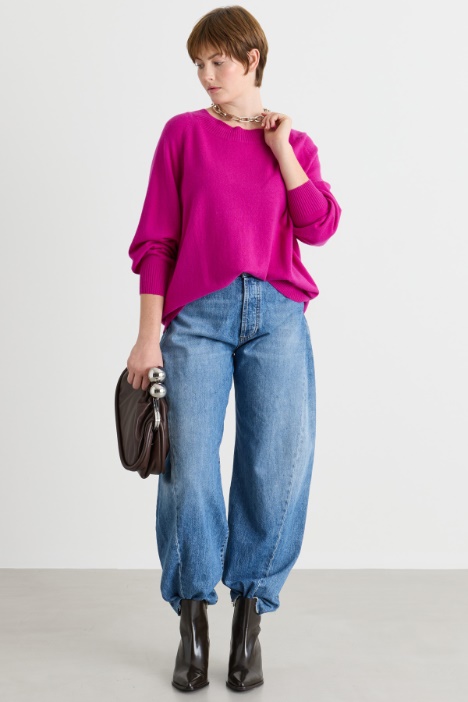 Pullover mit weitem Ausschnitt - Intrend