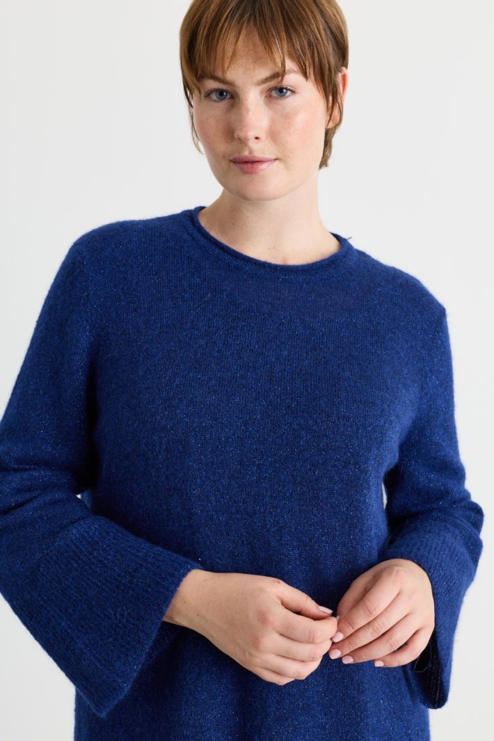 Pull à manches corolle - BLEU - Intrend - 3