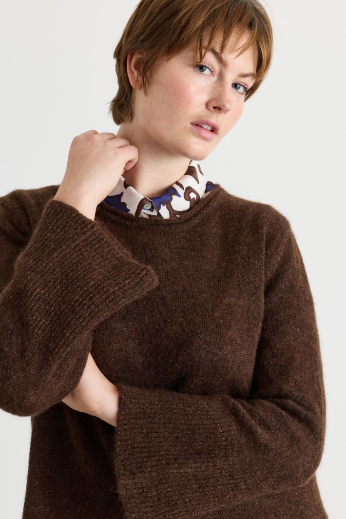 Pull à manches corolle - MARRON - Intrend - 3