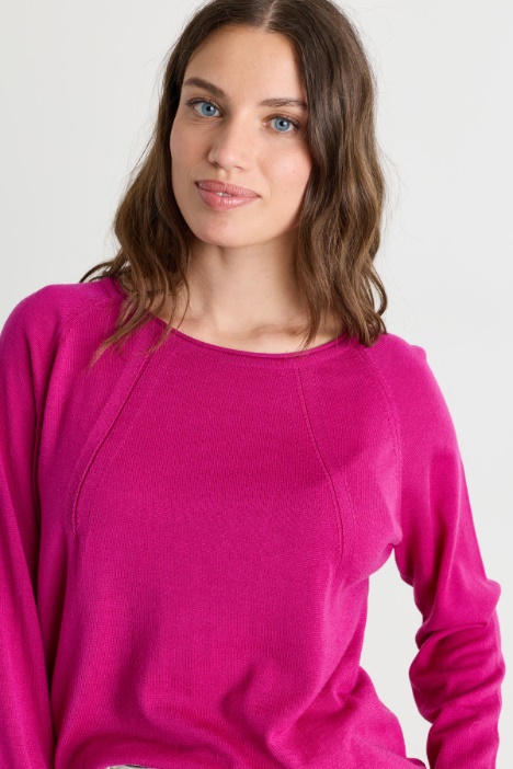 Maglia in lana con dettagli di calature