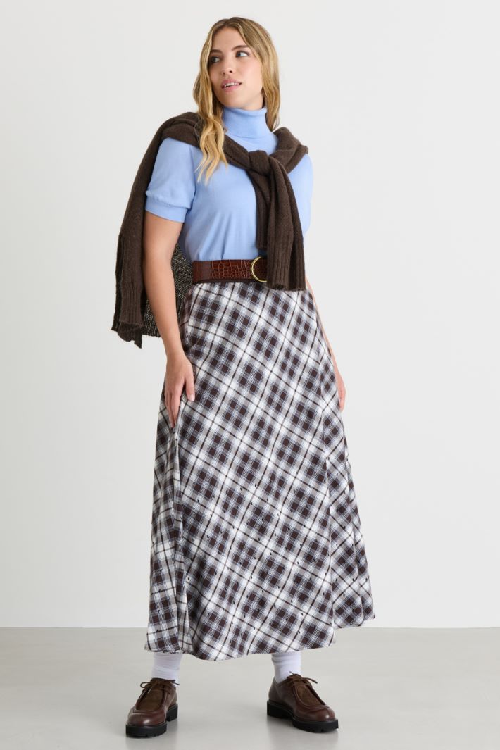 Dolcevita a manica corta - AZZURRO - Intrend
