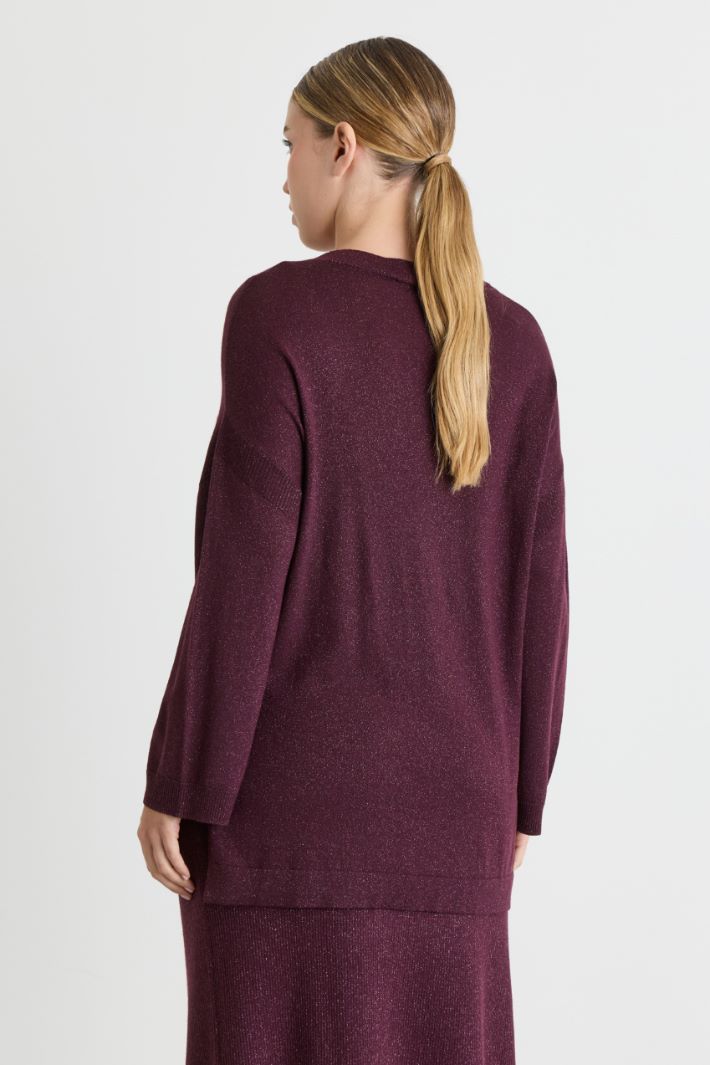 Side-split jumper - BORDEAUX - Intrend - 4