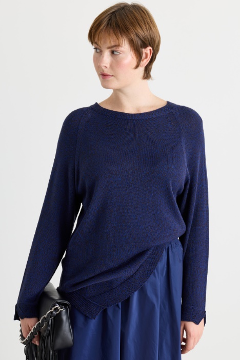 Oversized jumper with slits - Intrend
