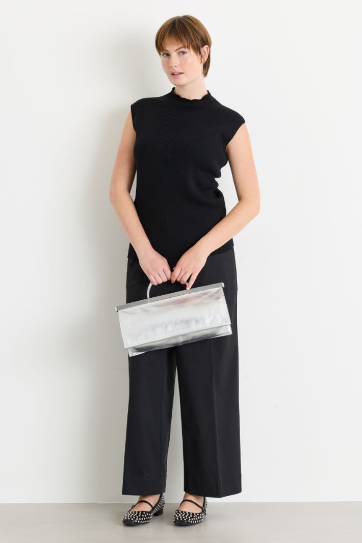 Maglia a costine - NERO - Intrend