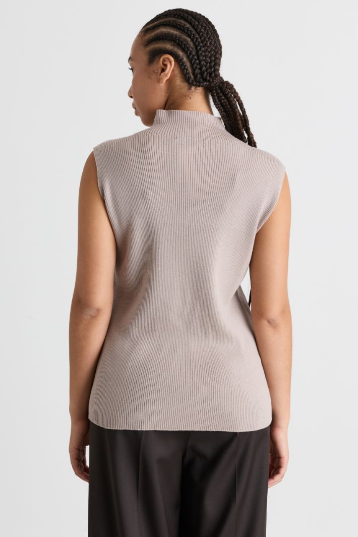 Rippstrickpullover - BEIGE - Intrend - 4