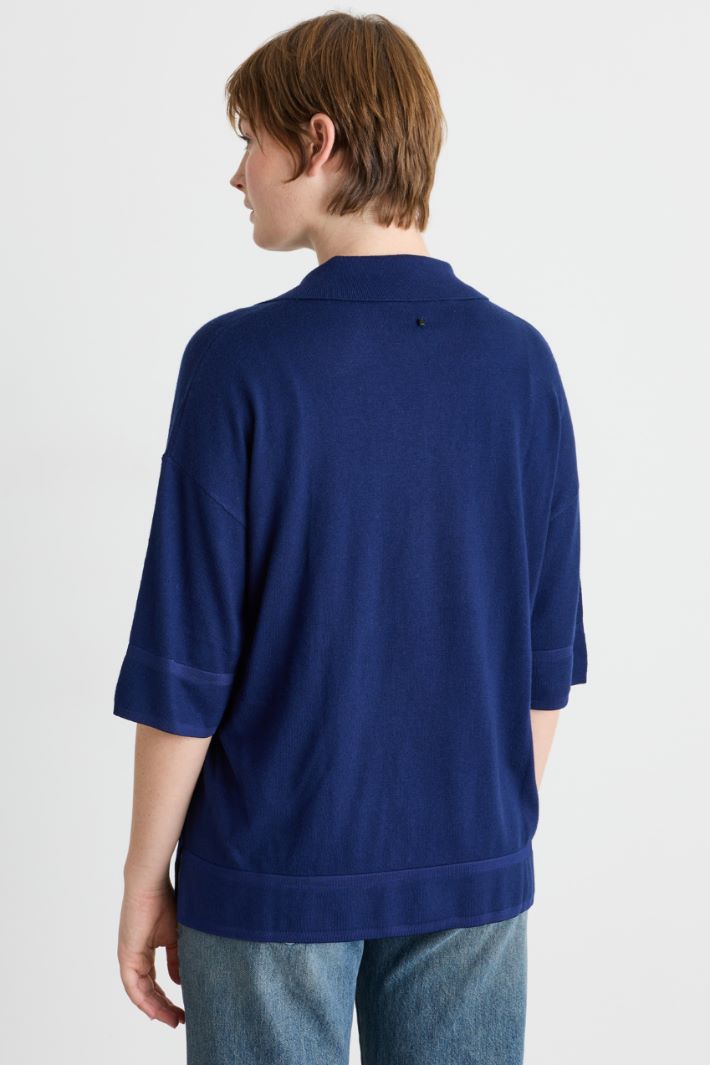 Maglia a polo - BLU - Intrend - 4
