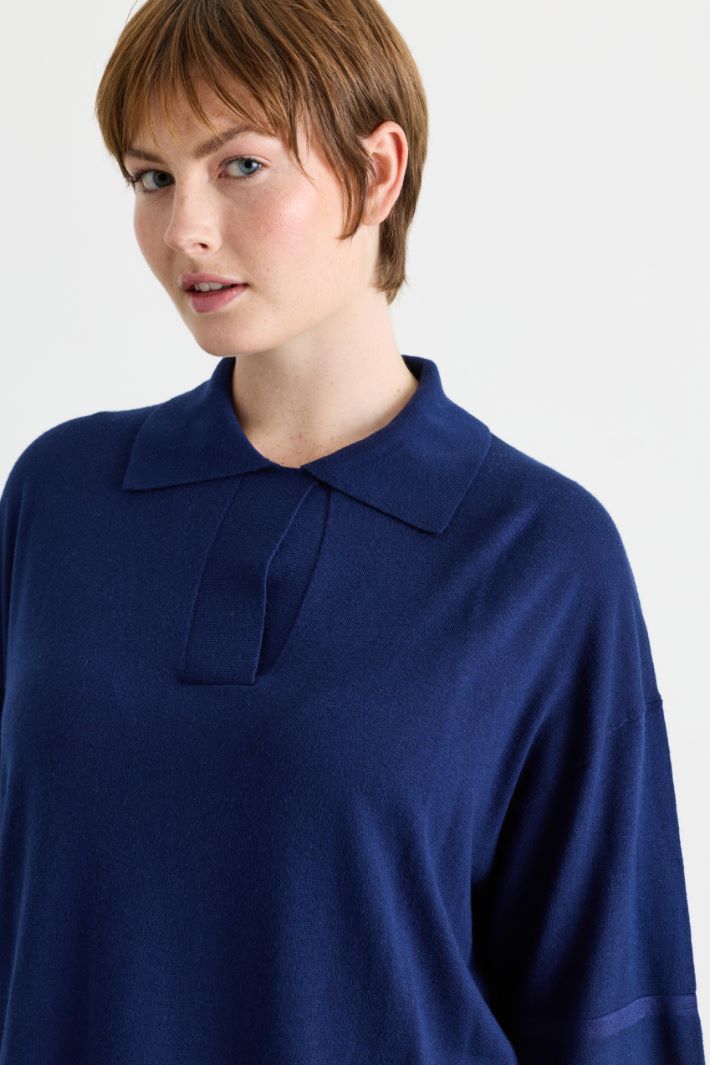 Maglia a polo - BLU - Intrend - 3