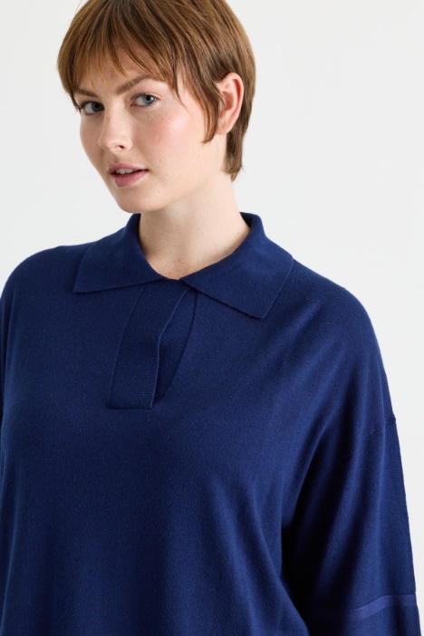 Maglia a polo in viscosa