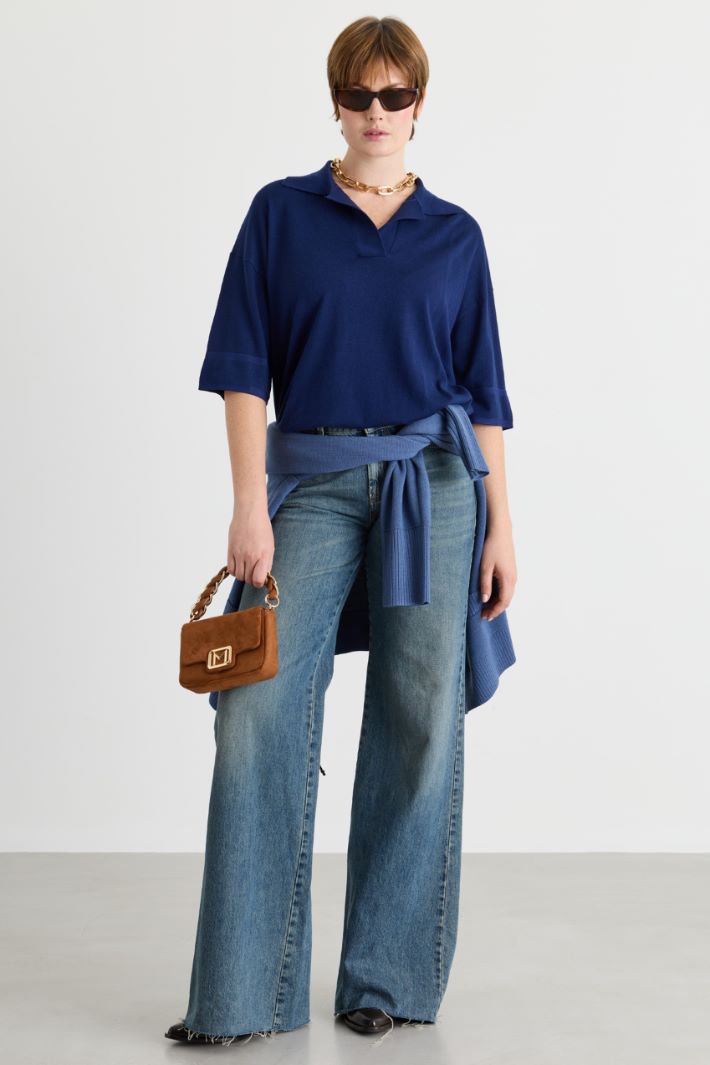 Maglia a polo - BLU - Intrend