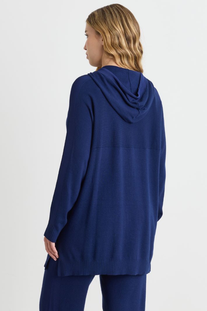 Pull à capuche - BLEU - Intrend - 4
