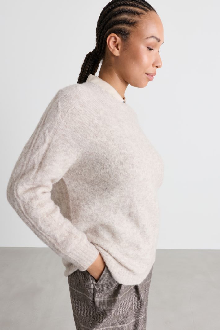 Raglan-Pullover - BEIGE - Intrend - 3