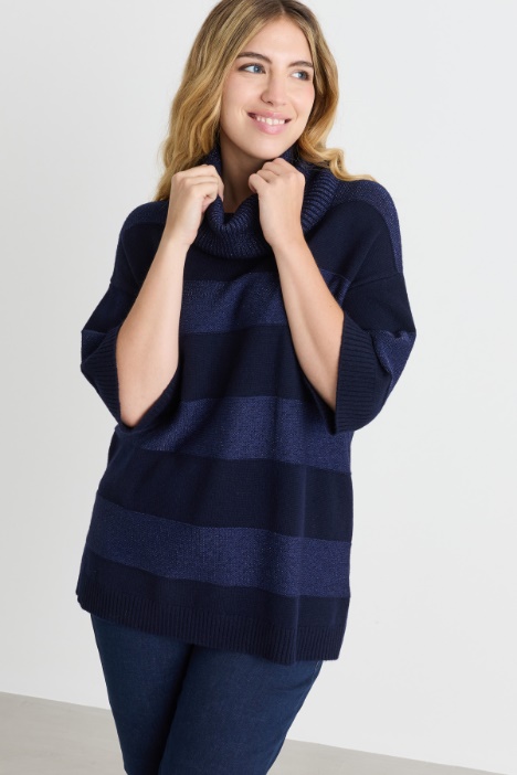 Jumper with removable cowl neck - Intrend