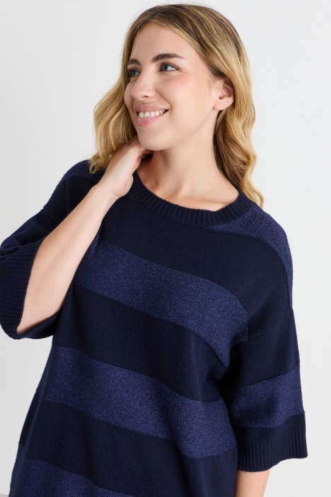 Maglia con collo rimovibile