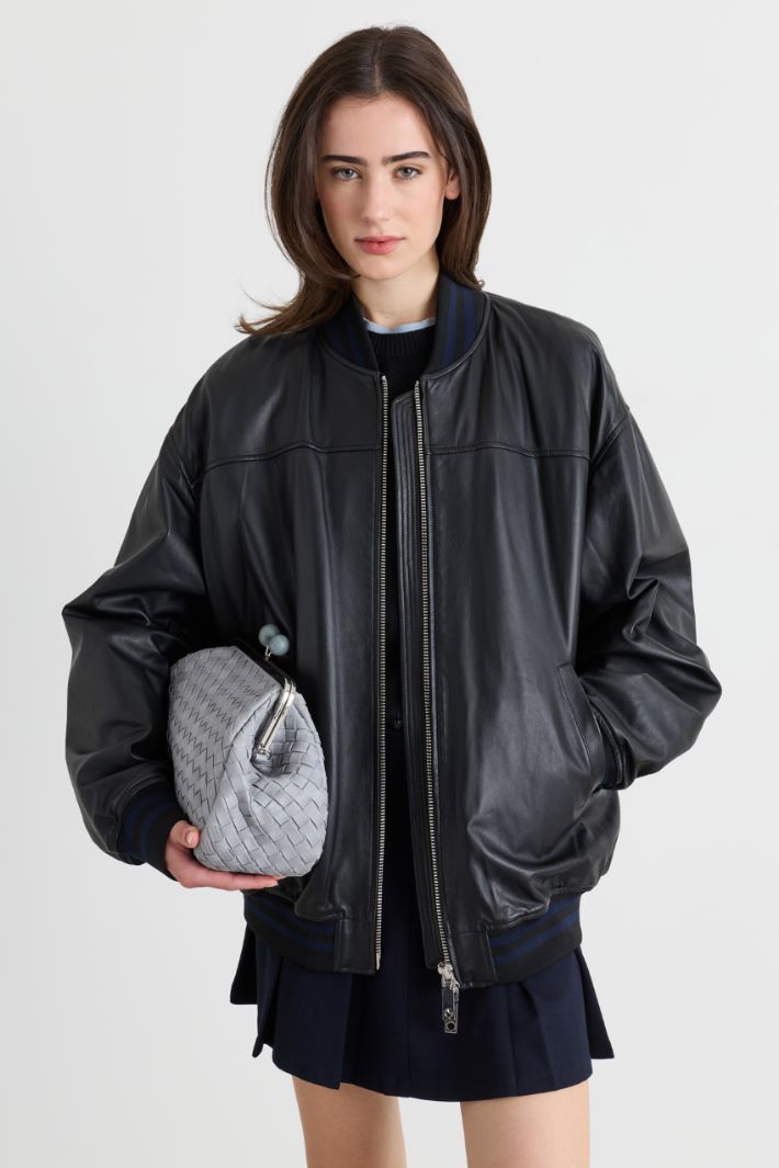 Cazadora bomber oversize - NEGRO - Intrend - 2