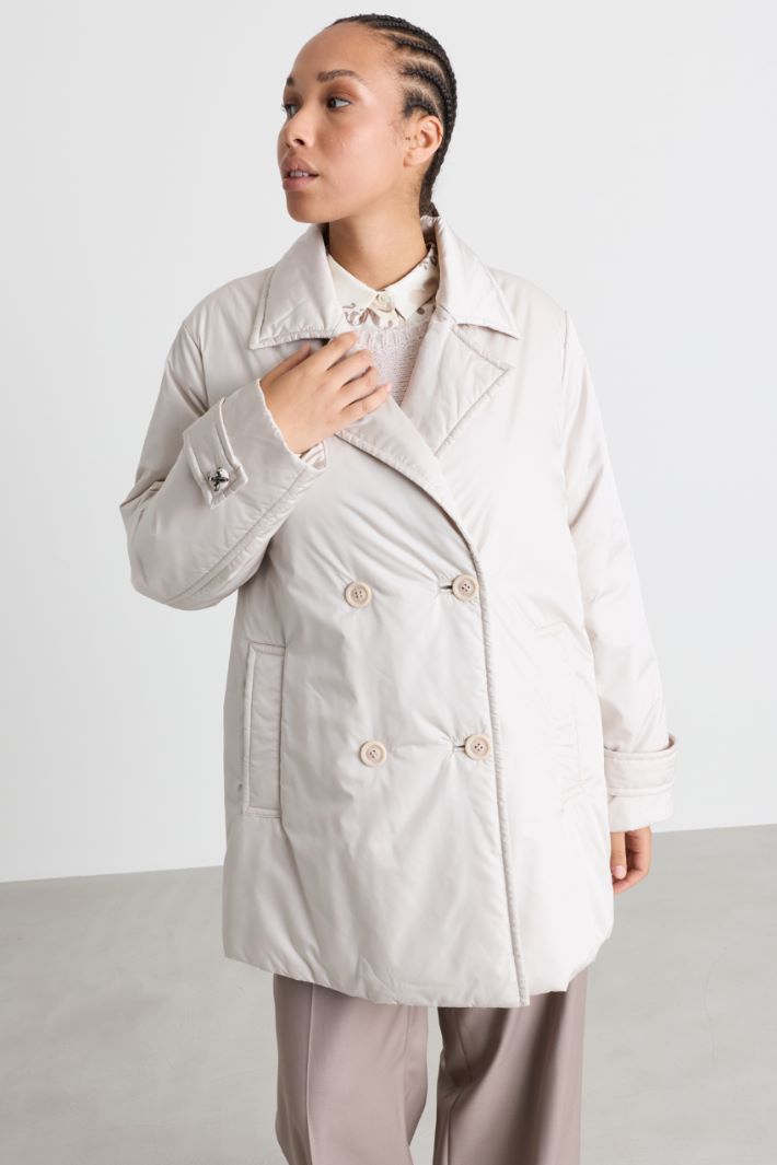 Imbottito in microtwill - BIANCO - Intrend - 2