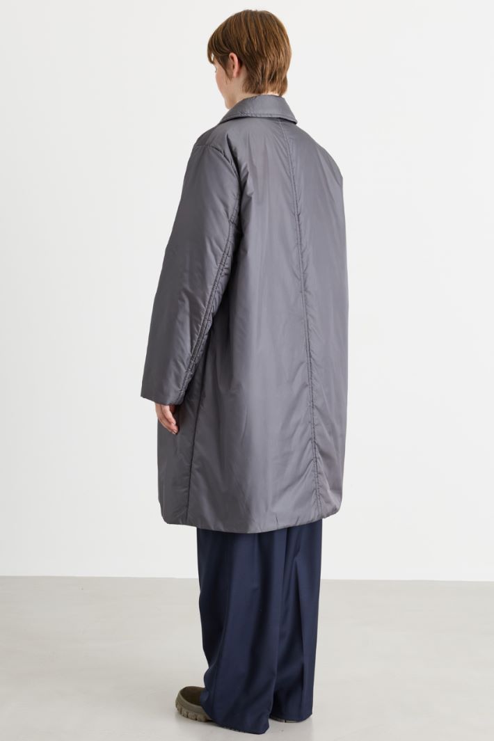 Manteau matelassé en micro-twill - GRIS - Intrend - 4