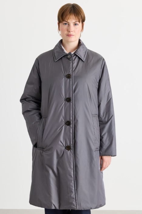 Cappotto imbottito in microtwill