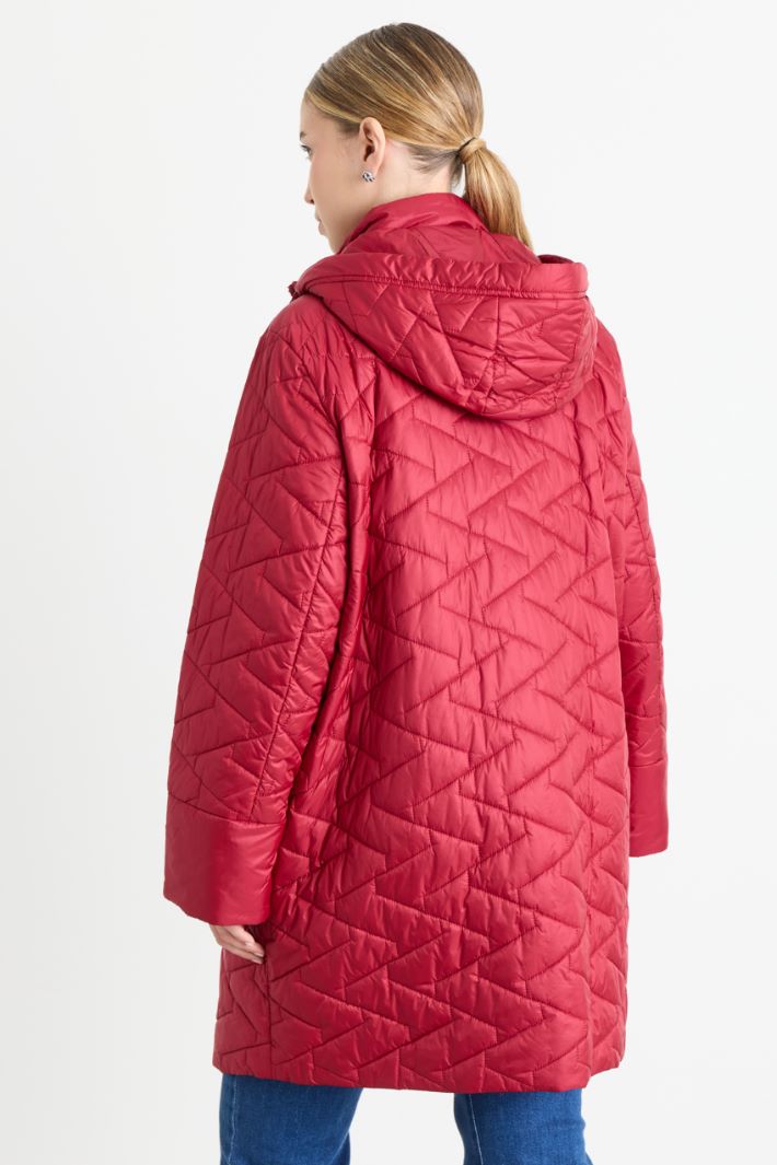 Imbottito in tela tecnica antigoccia - ROSSO - Intrend - 4