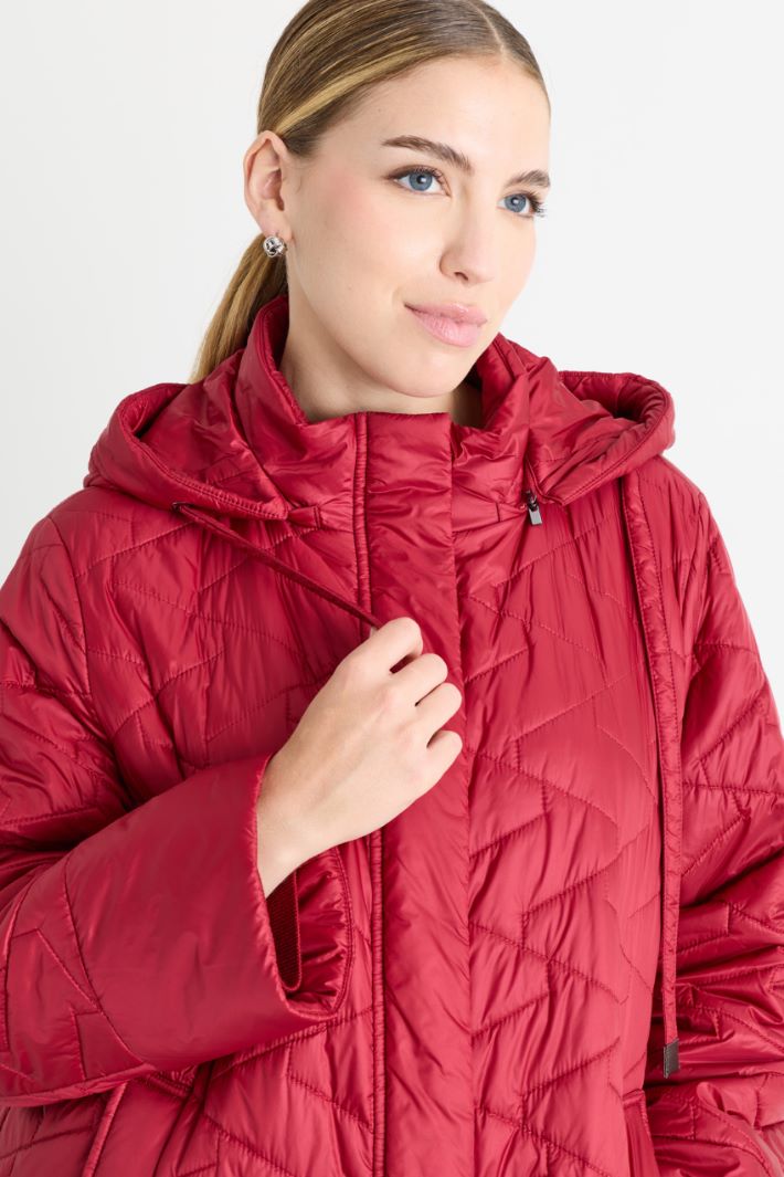 Imbottito in tela tecnica antigoccia - ROSSO - Intrend - 3