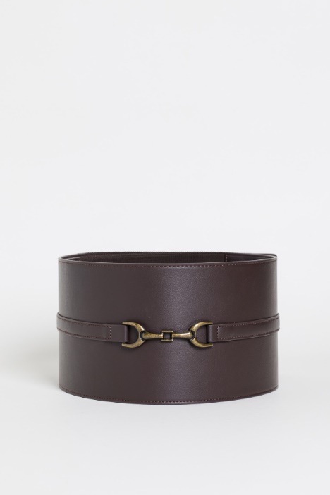 Coated fabric bustier belt - Intrend