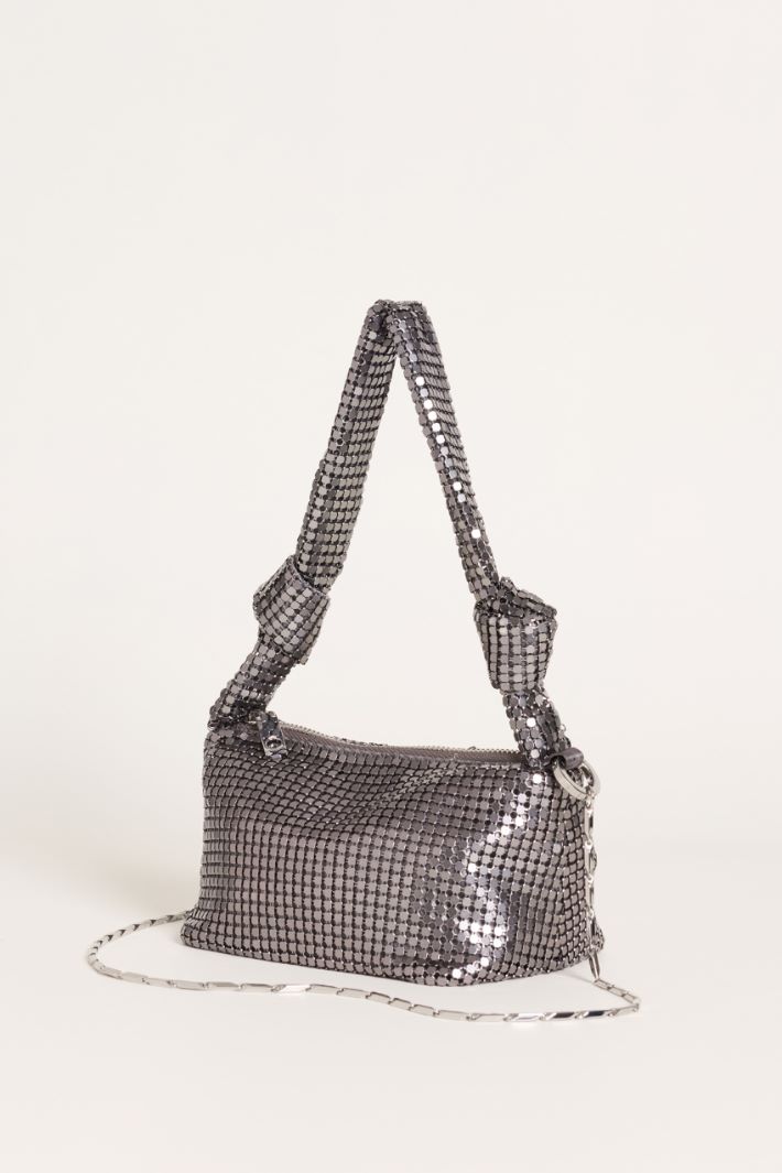 Borsa in metal mesh - GRIGIO - Intrend - 2