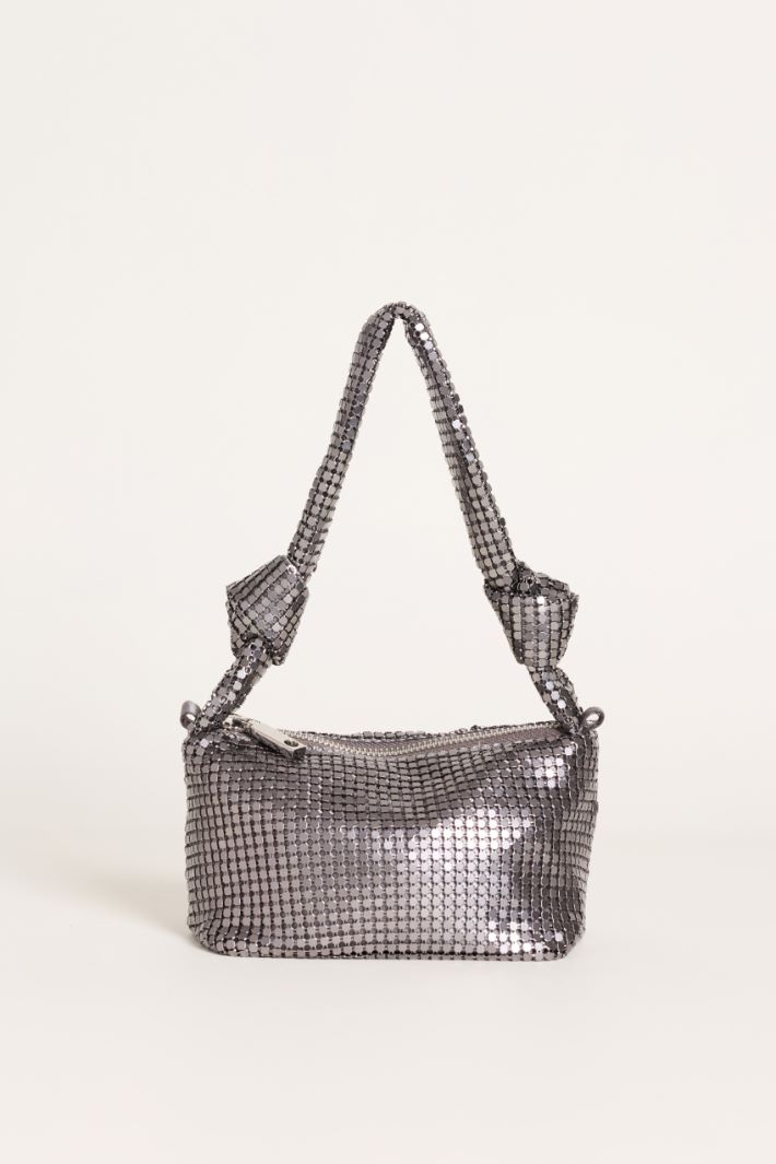 Borsa in metal mesh - GRIGIO - Intrend