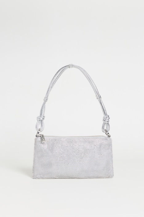 Bolso de malla metálica con pedrería - Intrend