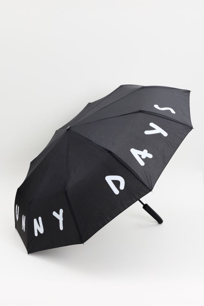 Printed umbrella - BLACK - Intrend