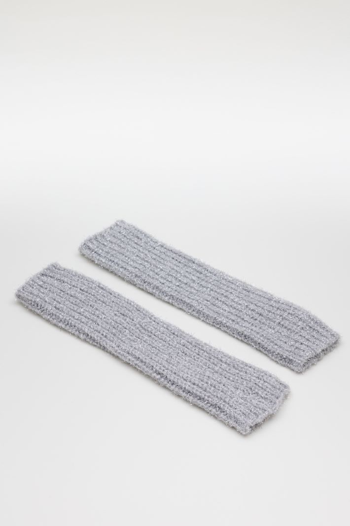Yarn-blend arm warmers - GREY - Intrend