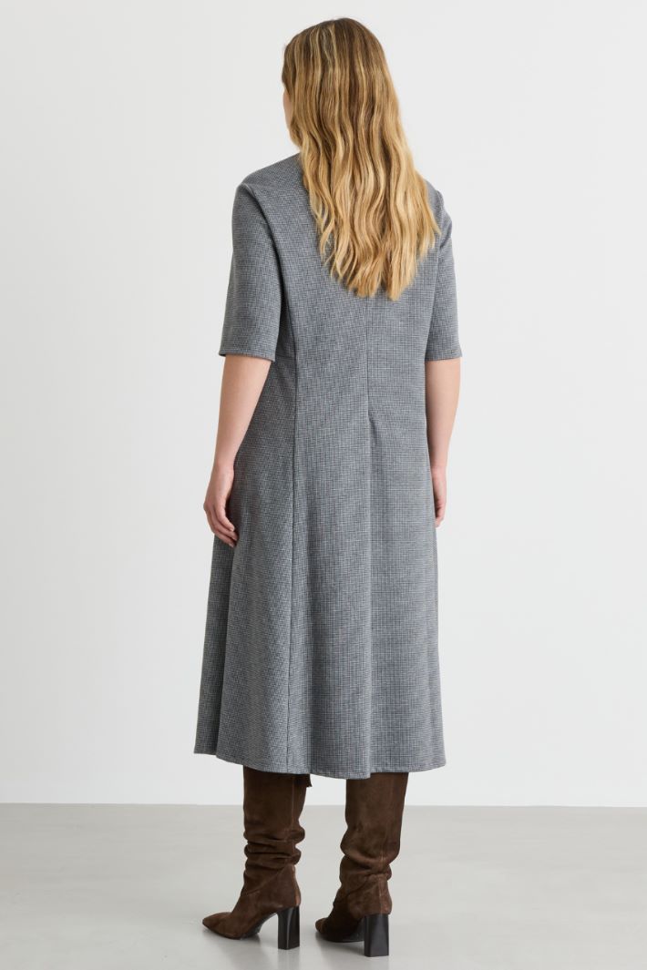 Abito in jersey jacquard - GRIGIO - Intrend - 4