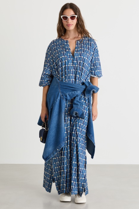 Printed jersey dress - Intrend