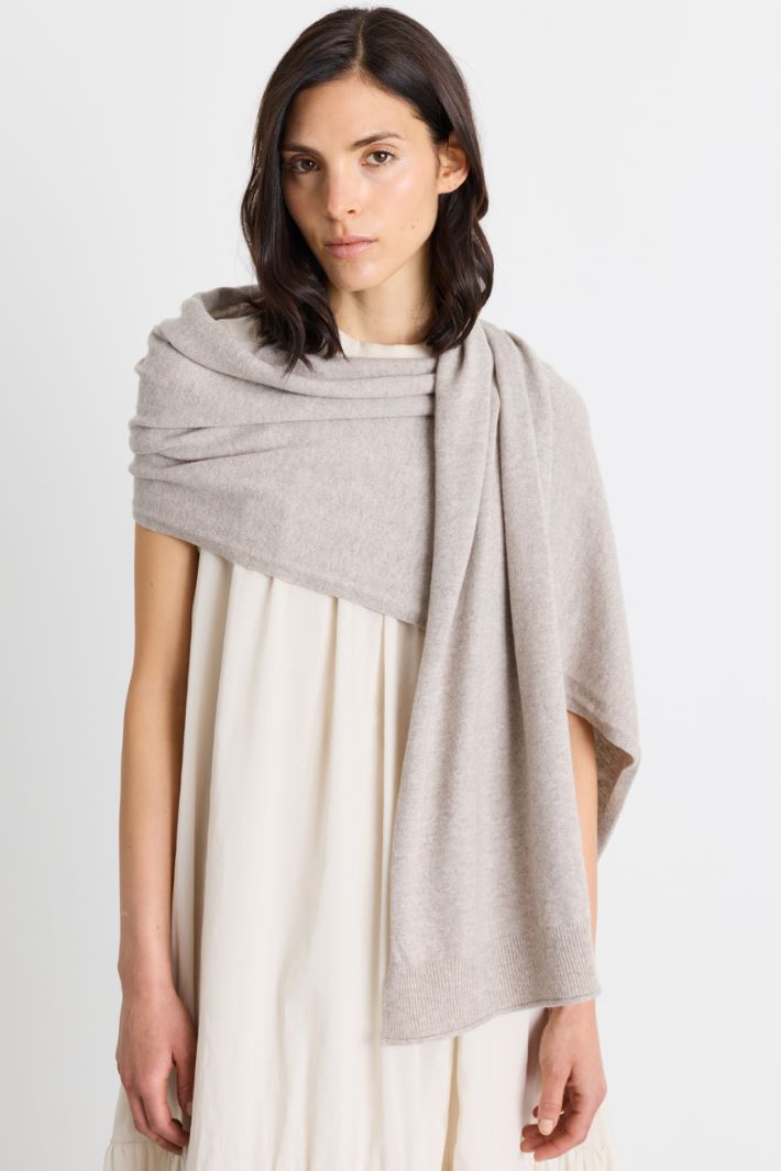 Pure Cashmere Scarf - BEIGE - Intrend