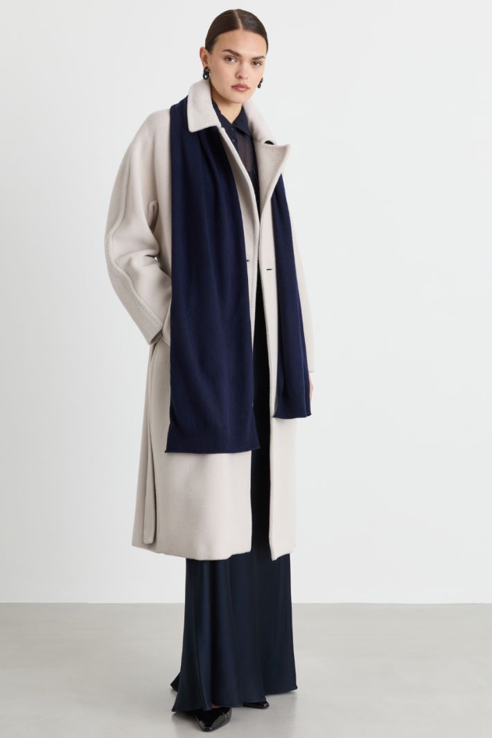 Pure Cashmere Scarf - BLUE - Intrend