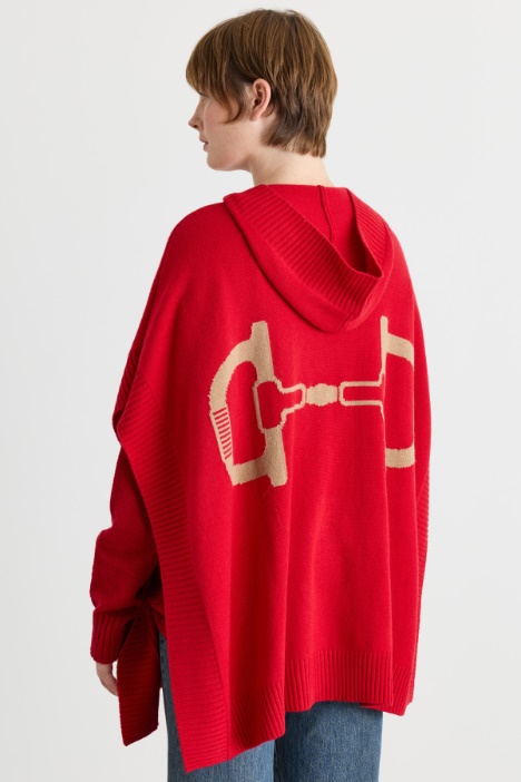 Poncho con cappuccio