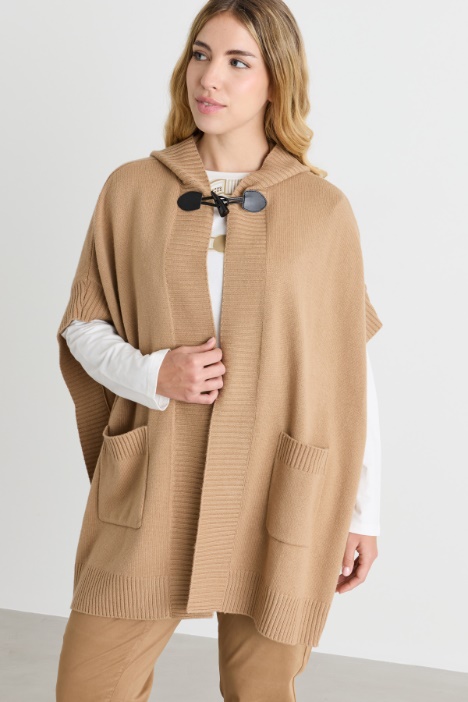 Hooded poncho - Intrend