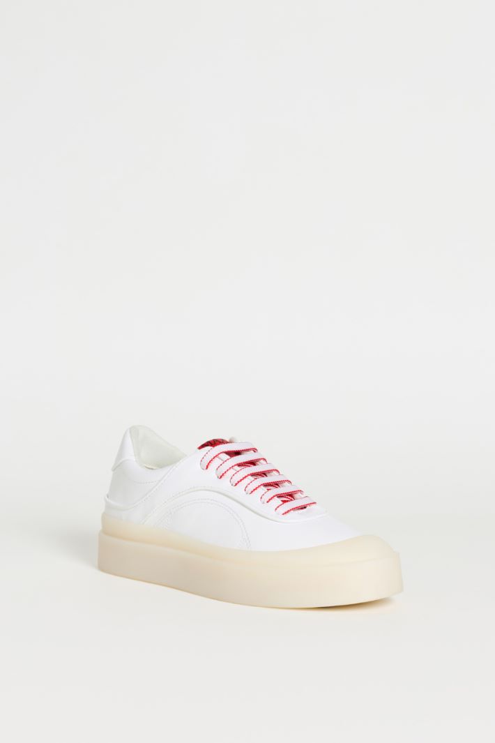 Chunky-sole trainers - WHITE RED - Intrend - 2